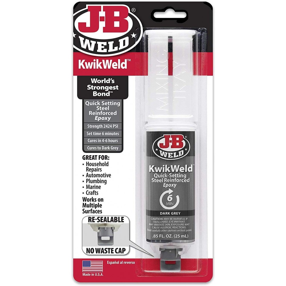 J-B Weld Kwik Schweißen – Stahlverstärktes Epoxid, Schnelle Reparatur Für Metall